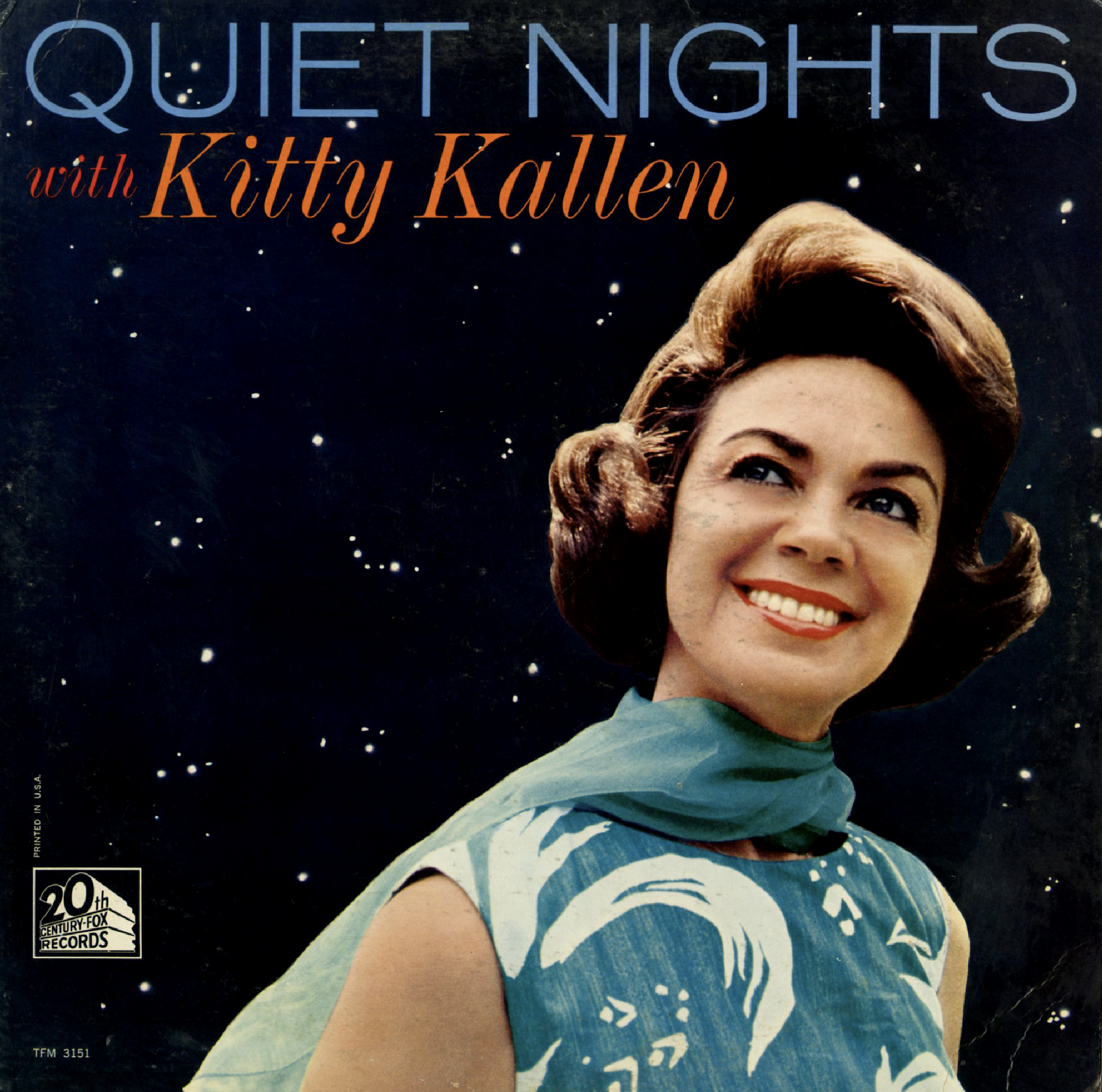 Quite night. Quiet Night. Kitty Kallen книга. Китти песня слушать. Купить пластинку Katy Kallen.