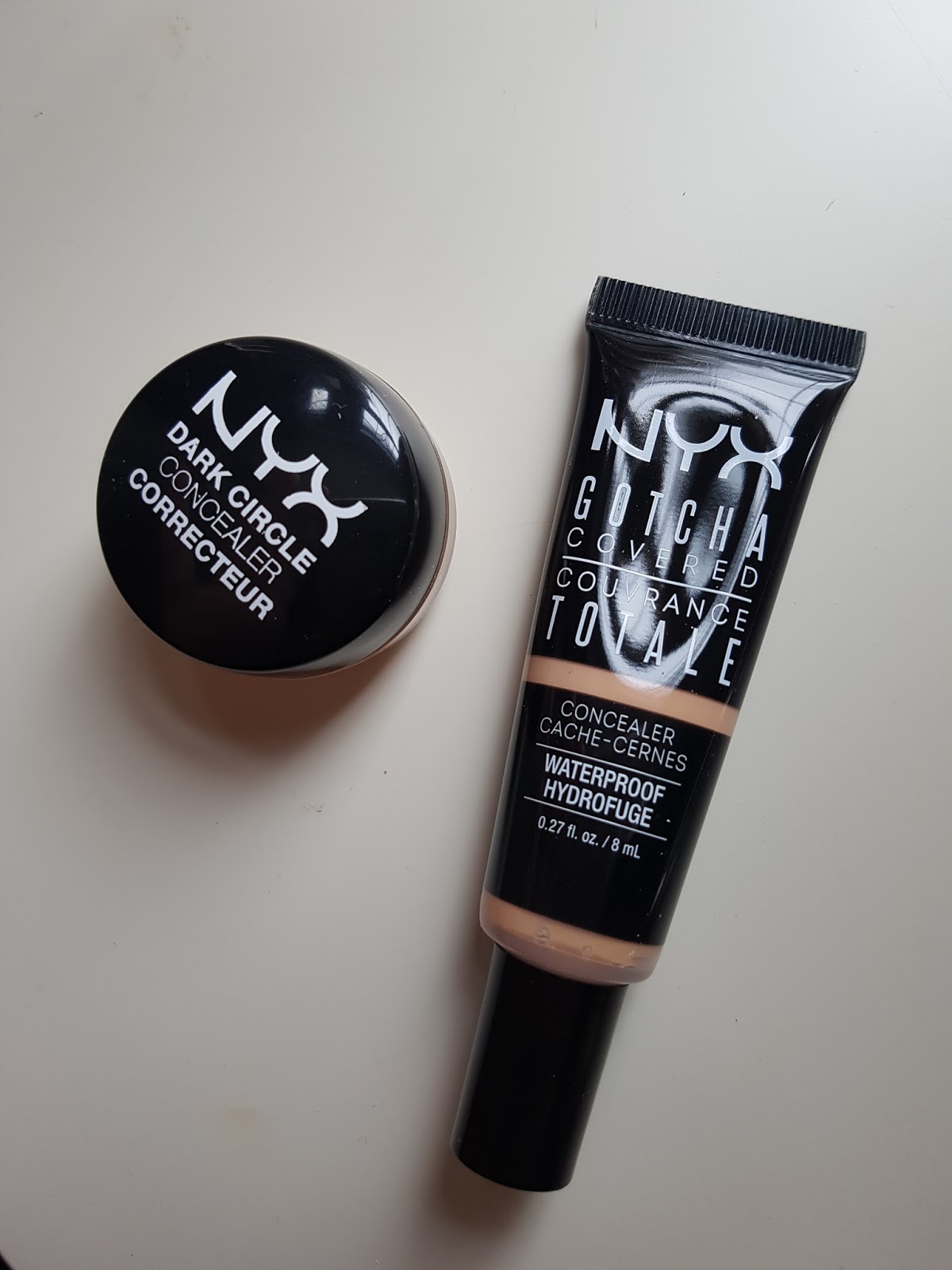 NYX CONCEALERS GOTCHA COVERED AND DARK CIRCLE CONCEALER IT'S A