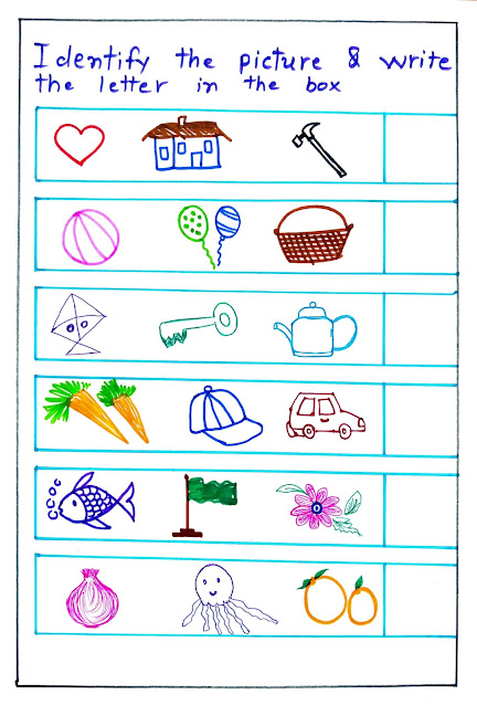 ENGLISH Worksheets for Nursery LKG UKG | Part 1