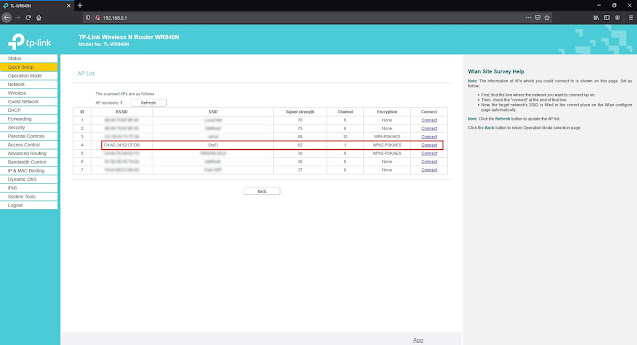 pilih/koneksikan ke jaringan wifi kamu dengan cara klik Connect