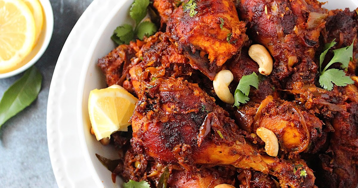 Kerala Style Chicken Roast- Easy Chicken Roast with Caramelized Onion