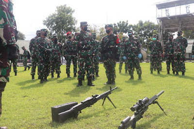 Panglima TNI Cek Kesiapan Yonif Para Raider 501/BY di Madiun Panglima TNI Cek Kesiapan Yonif Para Raider 501/BY di Madiun