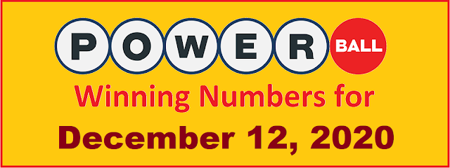 PowerBall Winning Numbers for Saturday, December 12, 2020