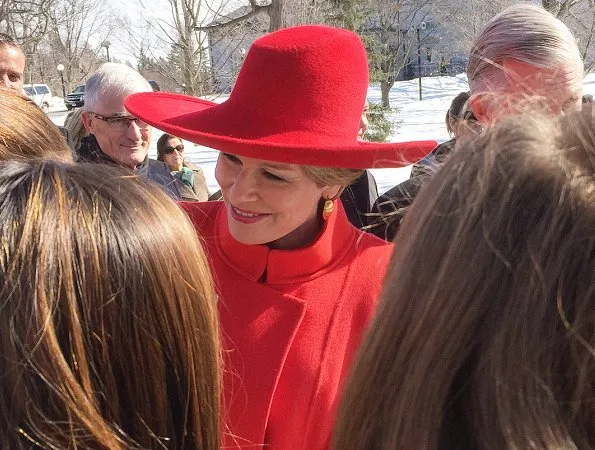 King Philippe and Queen Mathilde of Belgium are welcomed at Rideau Hall by Governor General Julie Payette