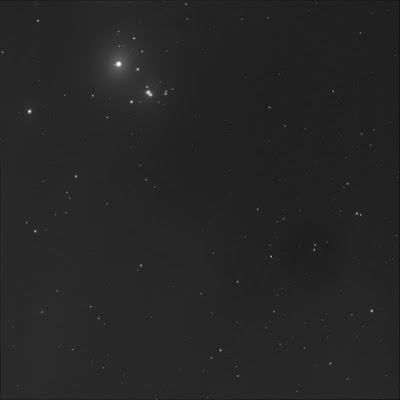 region near iota Orionis at 5 seconds luminance