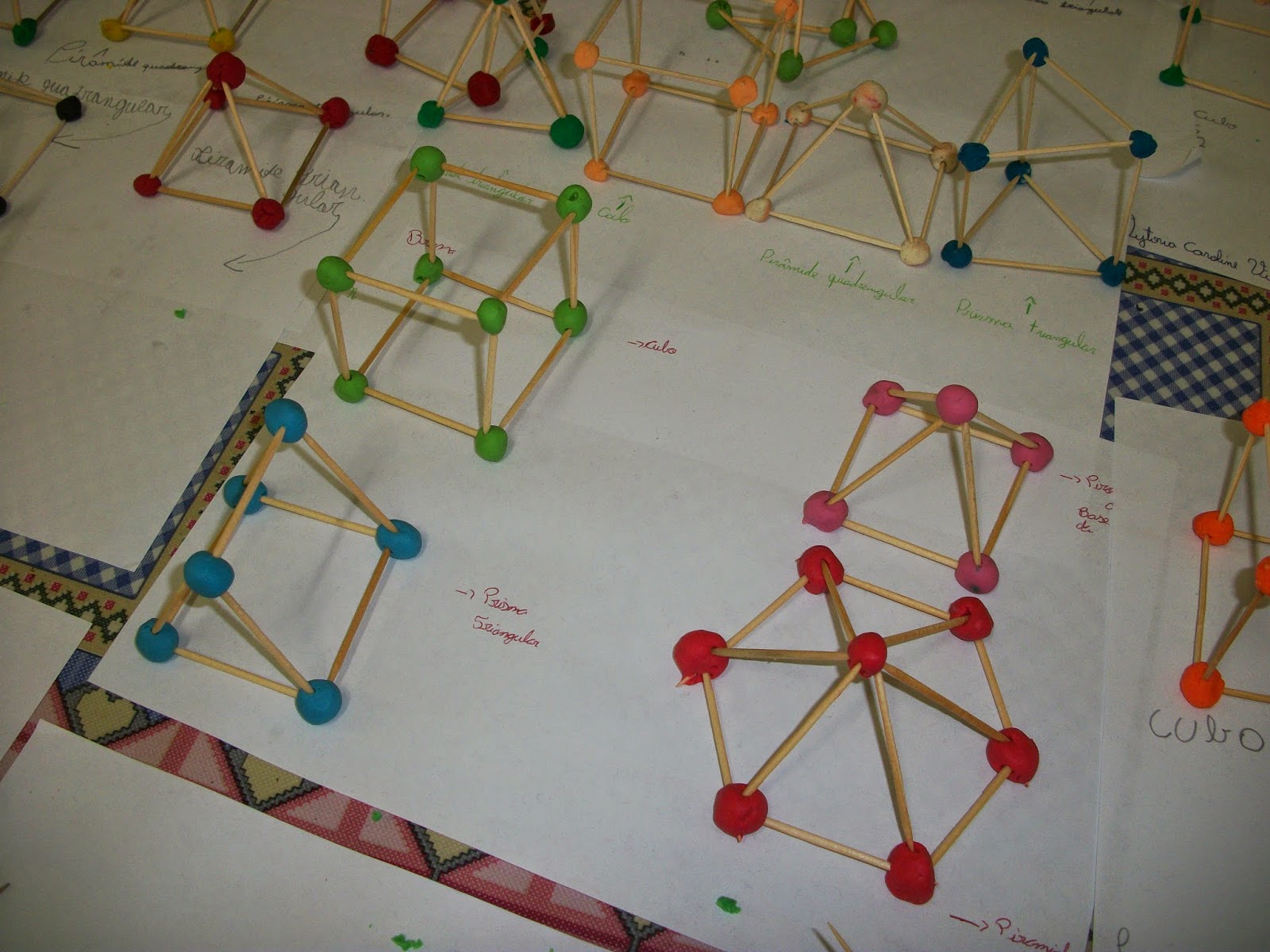 Como Fazer Sólidos Geométricos Com Palitos E Massinha - RETOEDU