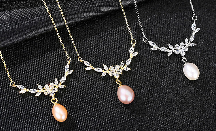 桂冠淡水真珍珠 925純銀項鍊