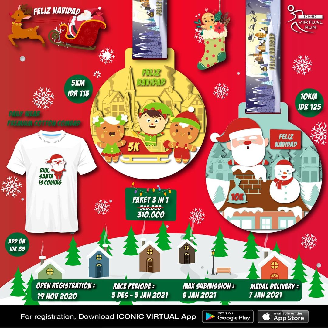🔍 Iconic Virtual Run ∙ Feliz Navidad Series • 2020 Iconic Virtual Run ∙ Feliz Navidad Series • 2020