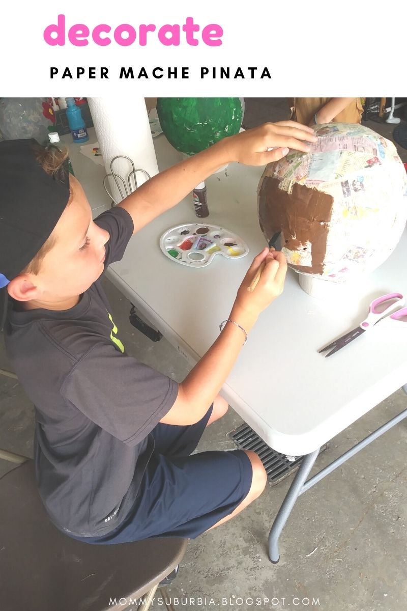 Mommy Suburbia How To Make A Paper Mache Pinata