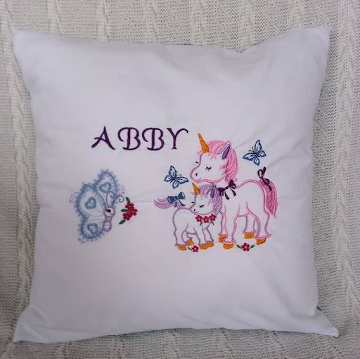 Childs Embroidered Cushion