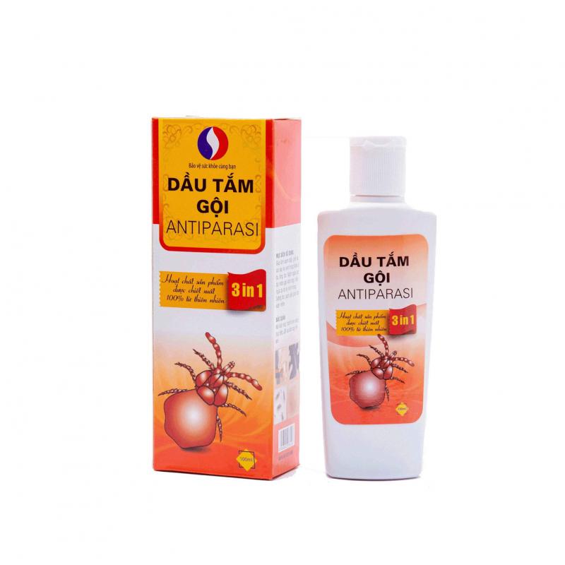 DẦU TẮM GỘI LÀM SẠCH CHẤY, NGĂN NGỪA TÁC NHÂN GÂY MẨN NGỨA ANTIPARASI 100ML – QUABLUE, My Pham Nganh Toc