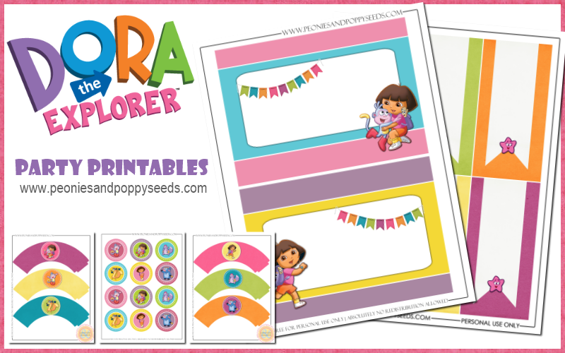 Dora The Explorer Free Printable Kit Oh My Fiesta In English