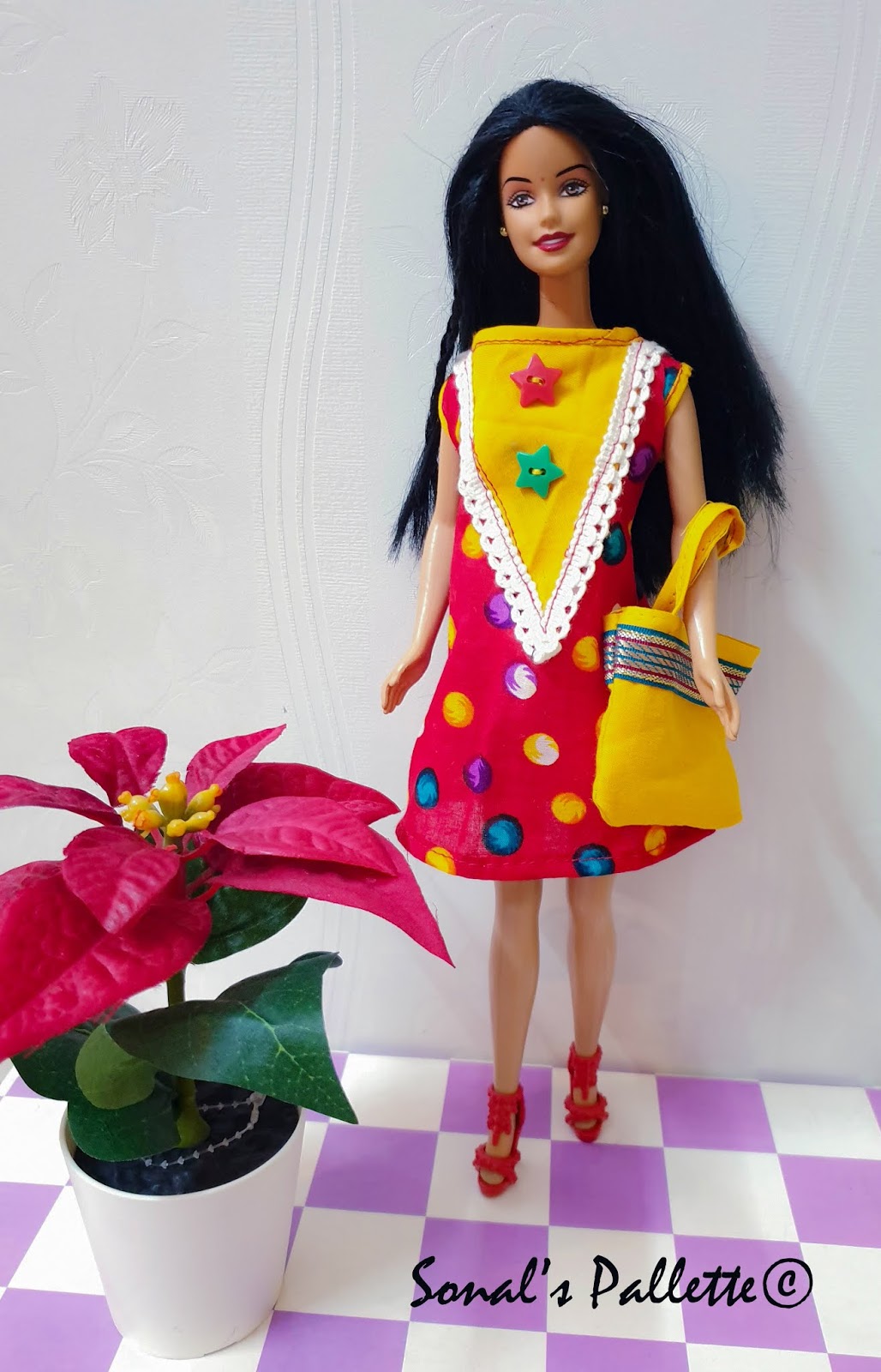 Sonal's Pallette Easy DIY Barbie Frock ideas