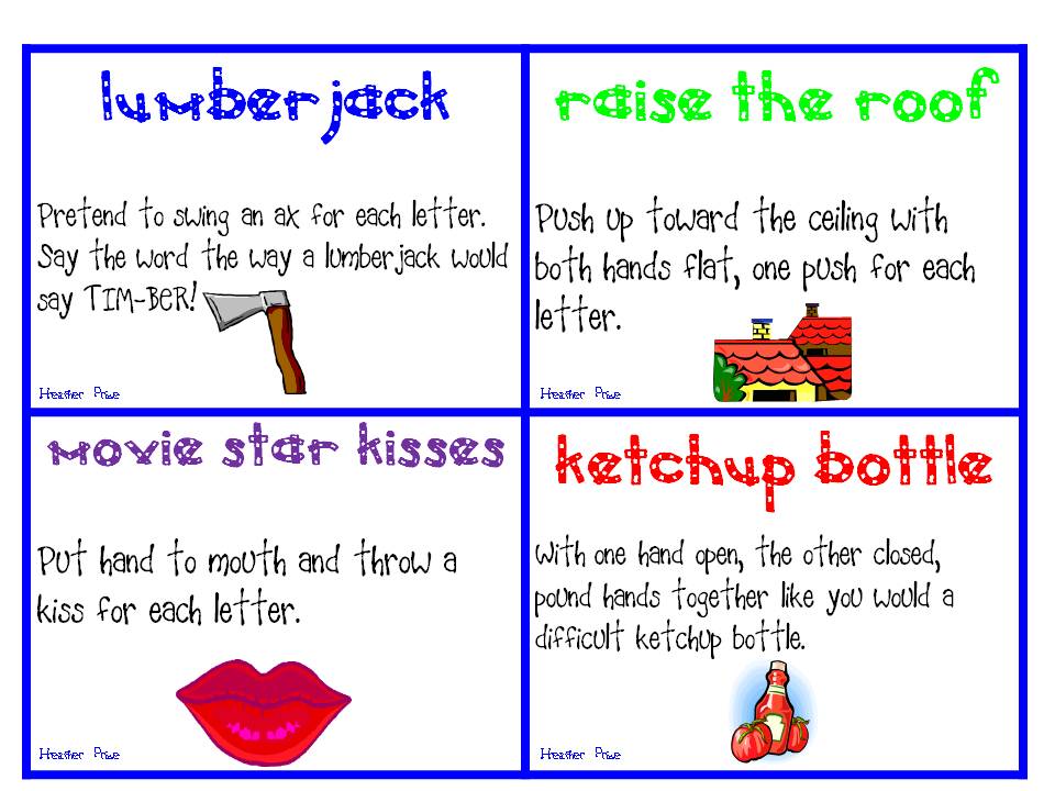 Heather's Heart Word Wall Cheers