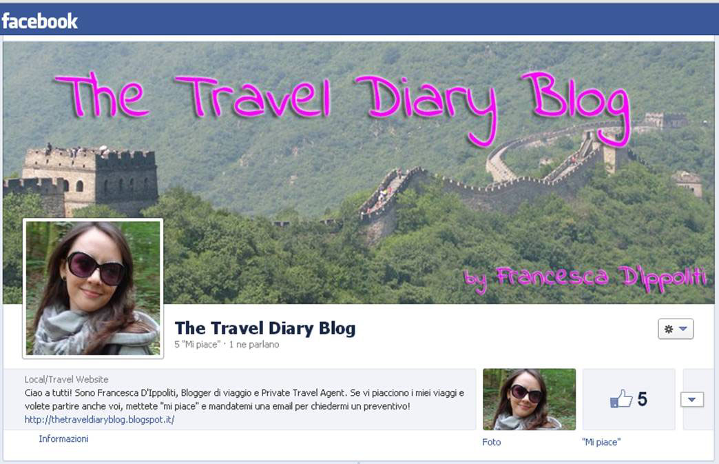 TheTravelDiaryBlog sbarca su Facebook! ...e altri progetti...