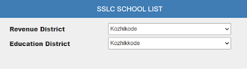 kerala sslc school wise result