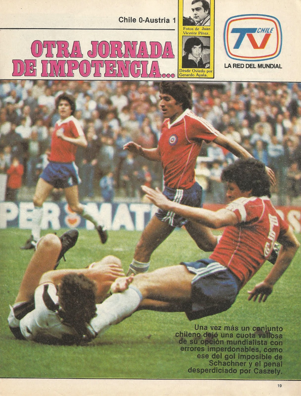 Partidos de la Roja [17/06/1982] ChileAustria 01