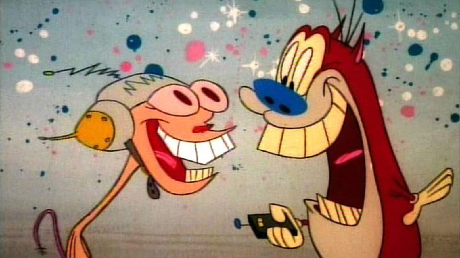 O humor físico e subversivo de Ren, o chihuahua, e Stimpy, o gato... 