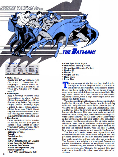 Hero Points Character Profile: Batman