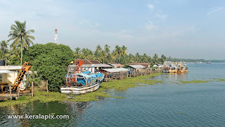 Picturesque view of vypin harbour