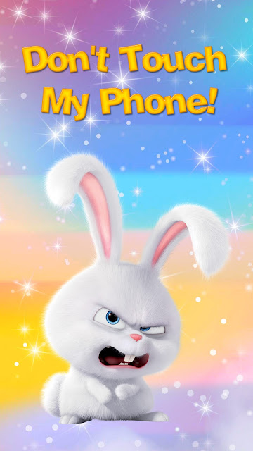 Cute rabbit Do not touch the wallpaper of my phone Cute rabbit Do not touch the wallpaper of my phone