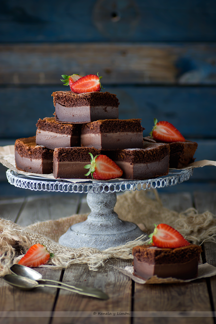 Pastel inteligente de café, chocolate y Baileys