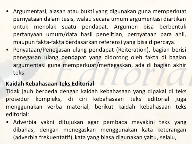 Pengertian, Tujuan, Manfaat, Fungsi Jenis-Jenis Teks Editorial
