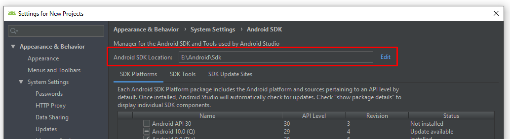 Android SDK Location