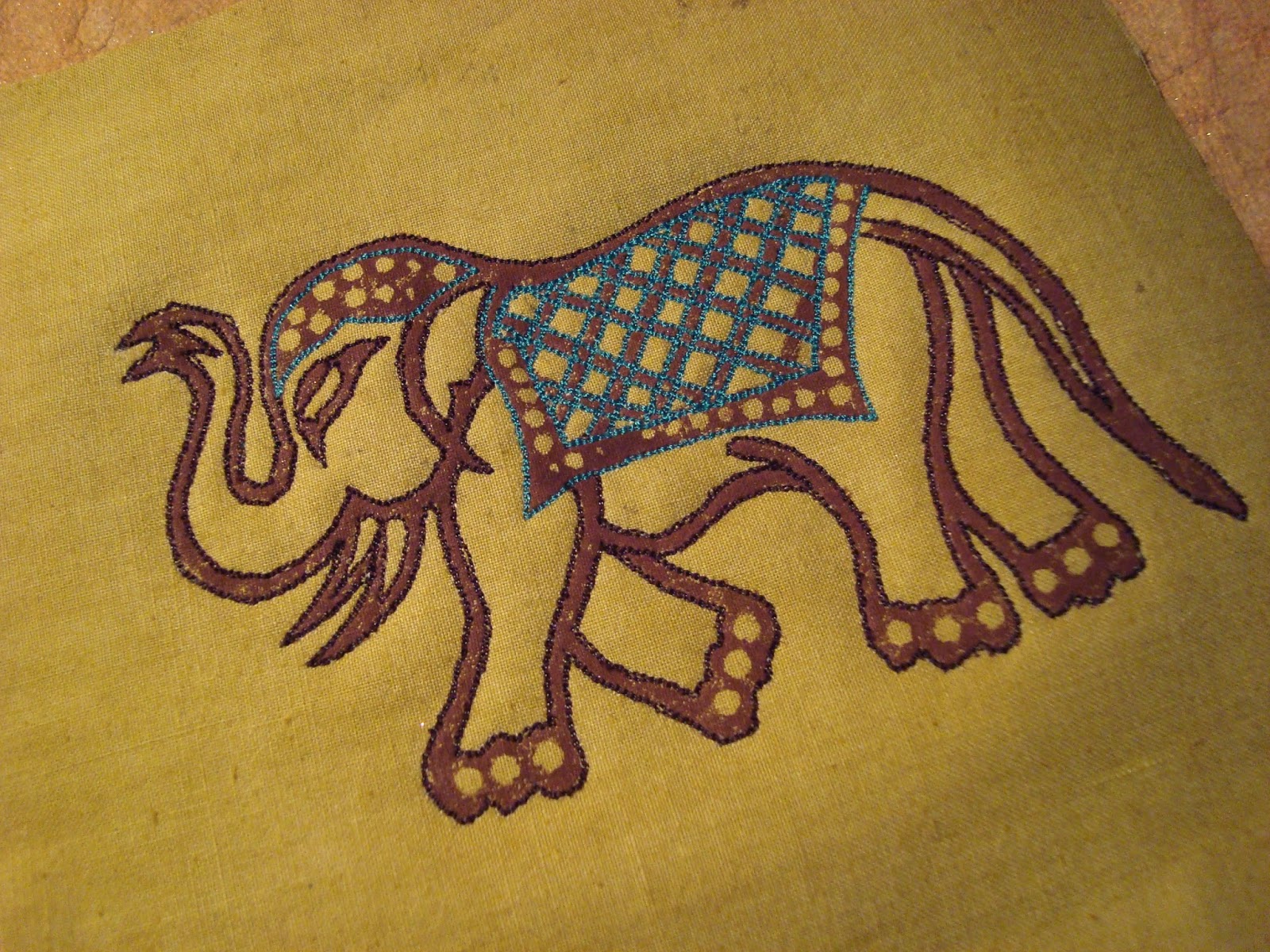 Textile Butterfly Printing and stitching.