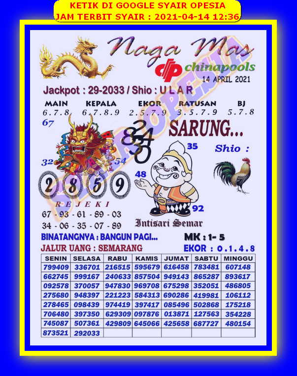 Syair Sdy 14 April 2021 Kode Syair Sgp Syair Hk Syair Sydney 2021
