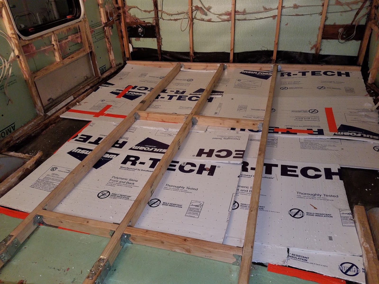 Modular Life Building Jayco Junker Remodel Floors!!.... almost