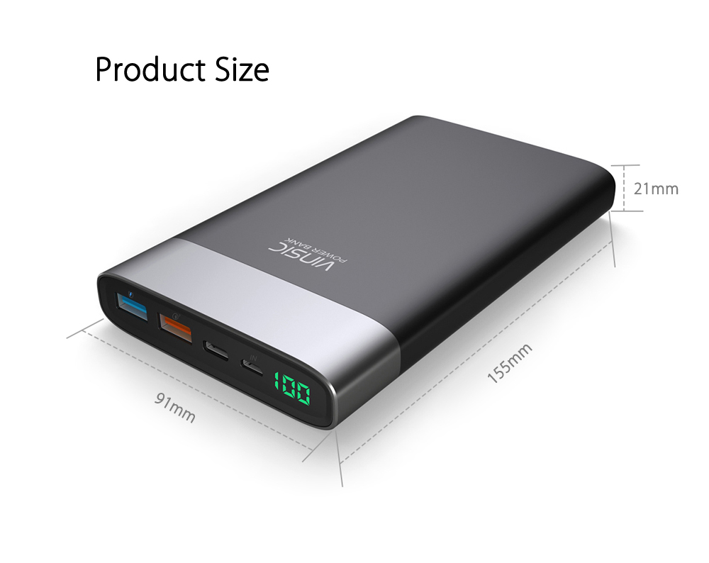 POWER BANK TYPEC MICRO USB DUAL INPUT / OUTPUT (BLACK) byproduk