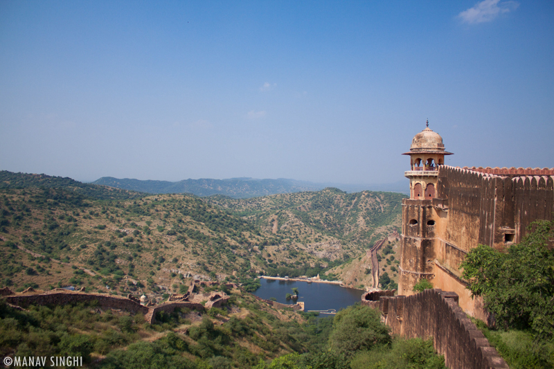 View of Sagar Lake from Terrace of , Jaigarh Fort.