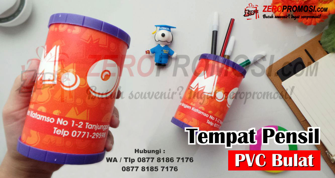 Tempat Pensil PVC Bentuk Bulat, Tempat Pen Pensil Meja Bentuk Bulat, Pen Holder PVC Custome, kotak pensil rakit bulat