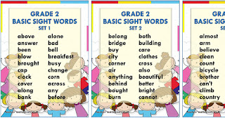 sight word worksheets grade 2