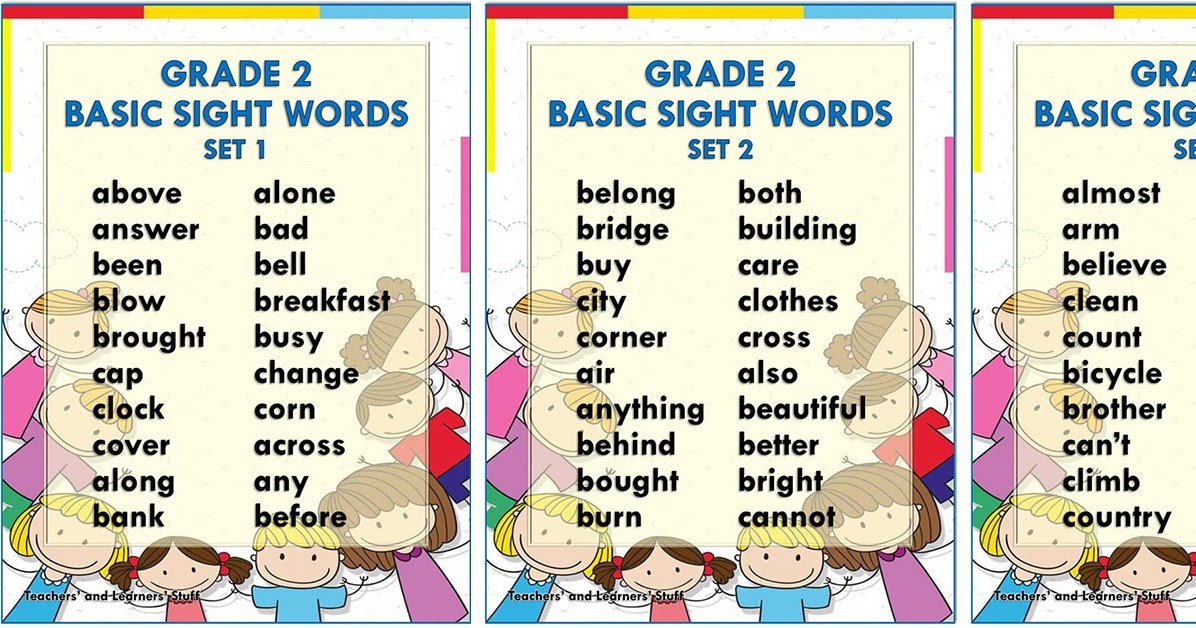 Basic Sight Words (grade 1 6) Free Download Deped Click - Vrogue