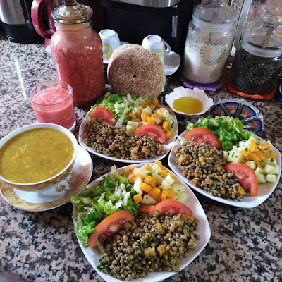 طريقة تحضير سلطة العدس الصحية