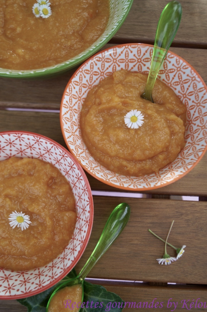 Compote pomme, pêche, poire