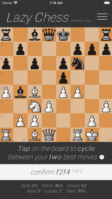 Apps do iPhone: Lazy Chess