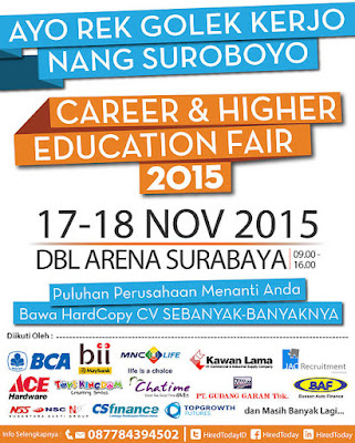 Career & Higher Education Fair – November 2015