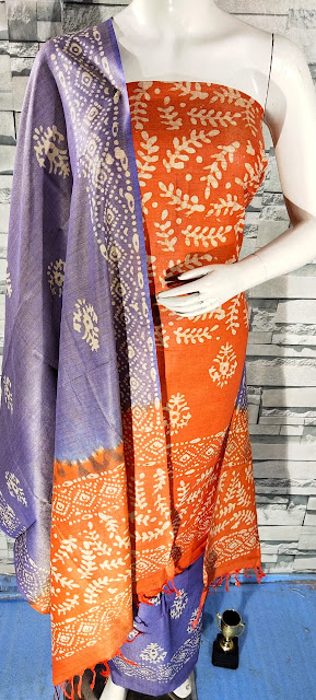 Batik print dress materials