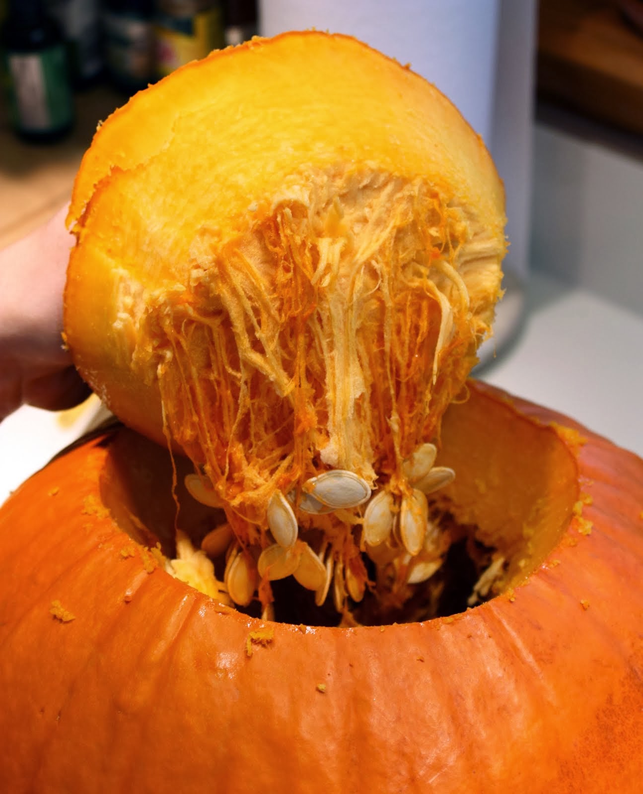 Pumpkin from inside