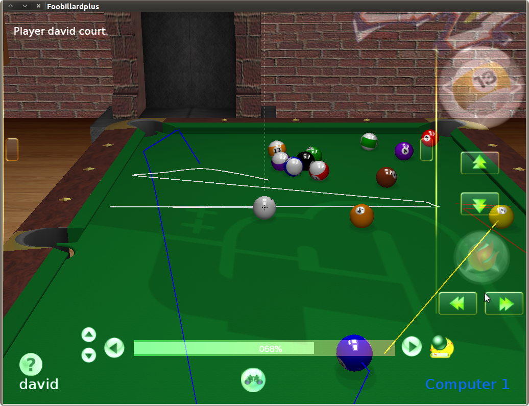 linuxevia Foobillard++ the billard game simulator on Linux