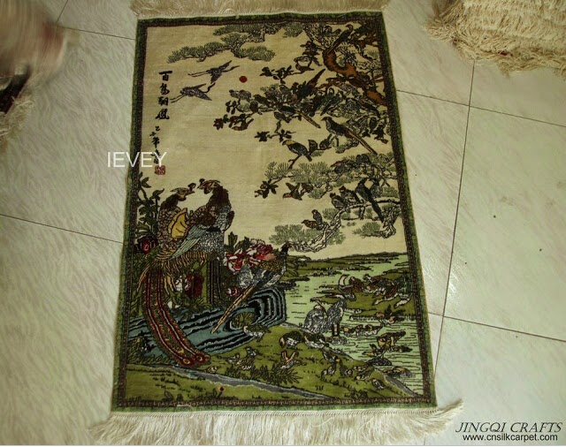 Handmade silk carpet