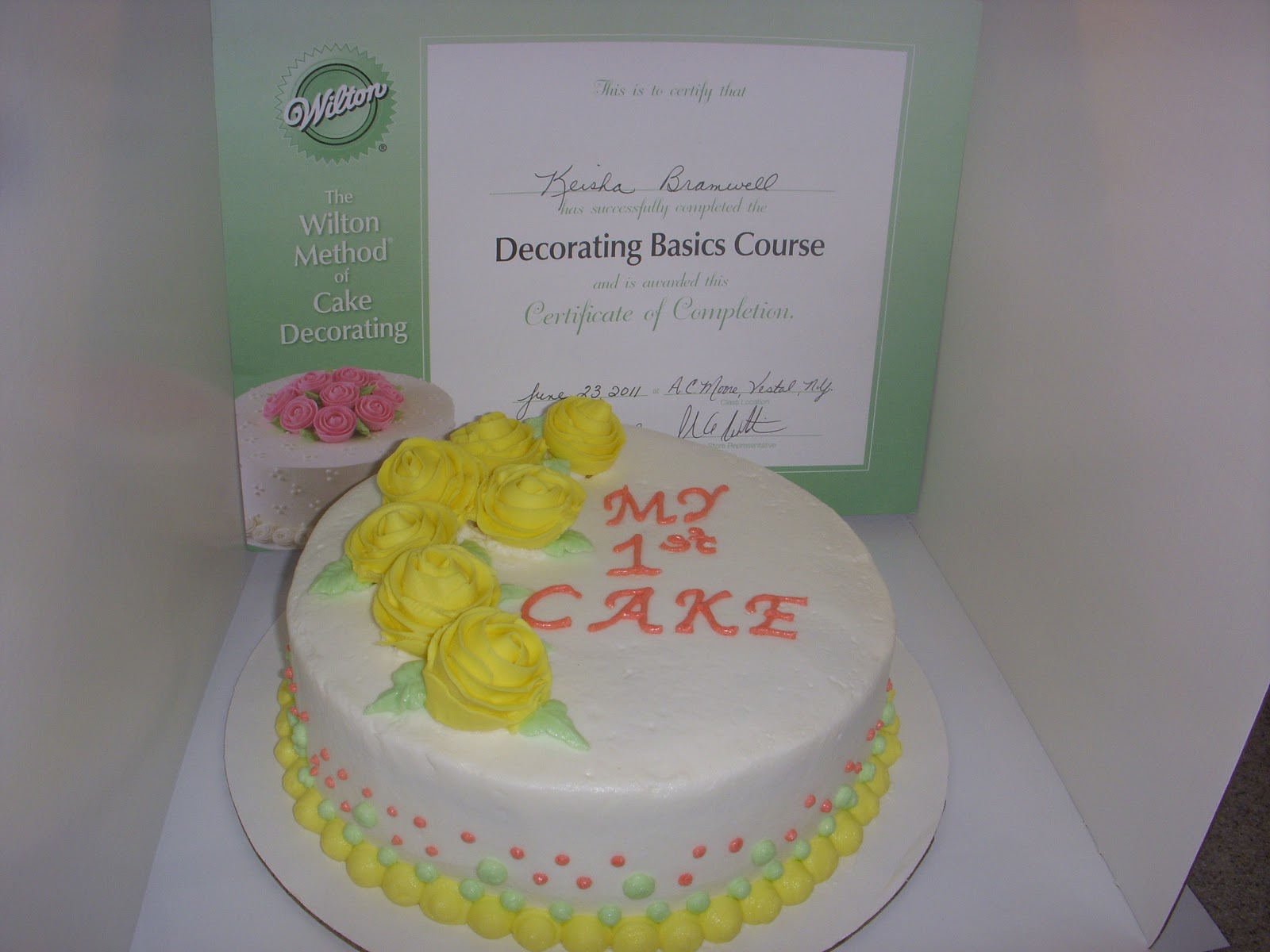 Love At First Cake Wilton Basic Cake Decorating Class 4
