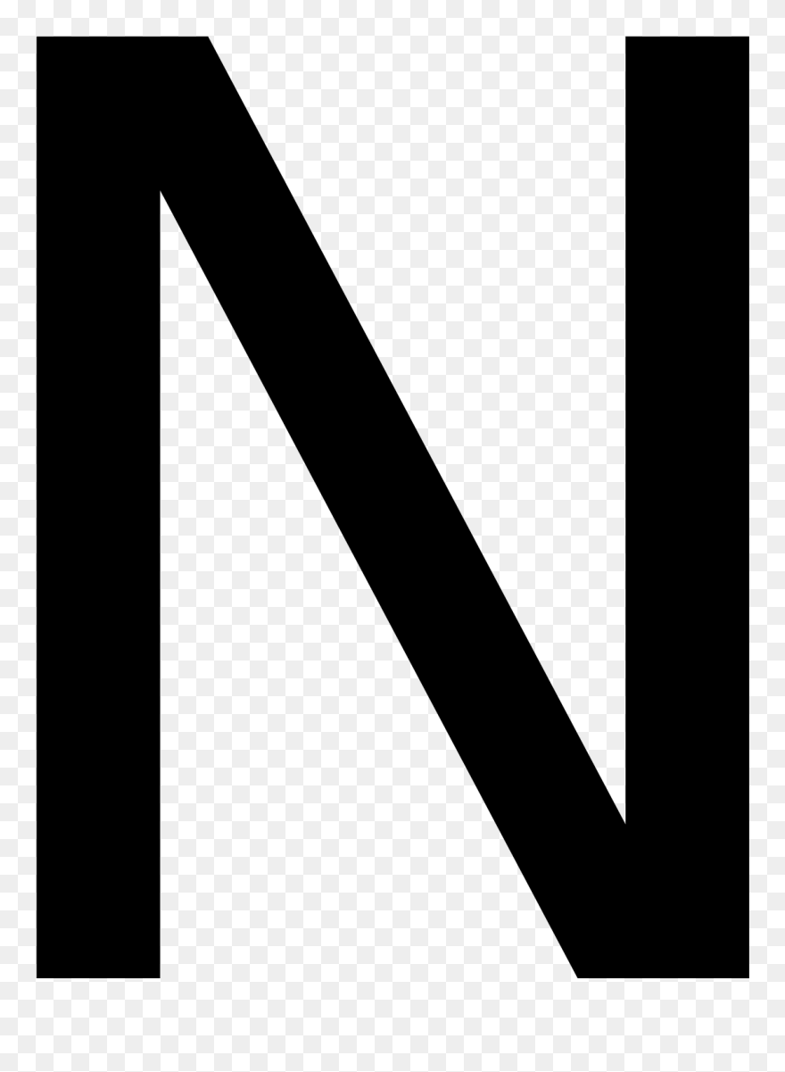 Letter N Clipart Black And White - Letter Format