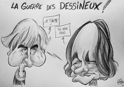 La Guerre des Dessineux #Plantu contre #Riss Guillaume Néel©