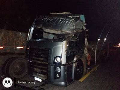 Z1 Caminhoneiro monteirense se envolve em acidente na BR-251, em Minas Gerais