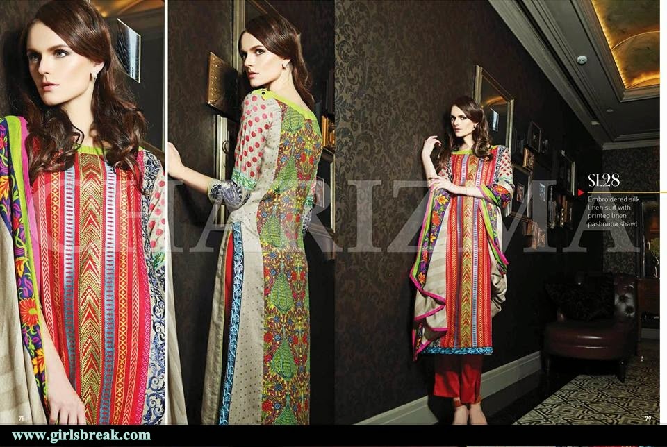 Charizma Fall Eid Chiffon Collection 2014 Vol-1