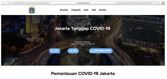 Tim Tanggap Covid 19 Jakarta Perkenalkan Situs Khusus Informasi Seputar Corona